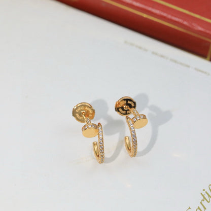 [LUCKY LOVE]JUSTE FULL DIAMOND DOUBLE EARRINGS