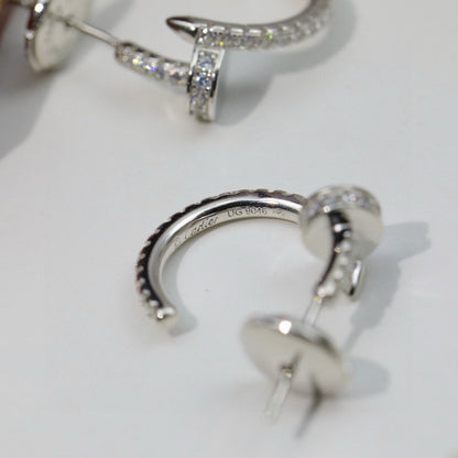 [LUCKY LOVE]JUSTE FULL DIAMOND DOUBLE EARRINGS