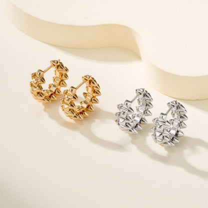 [LUCKY LOVE]CLASH MINI HOOP EARRINGS