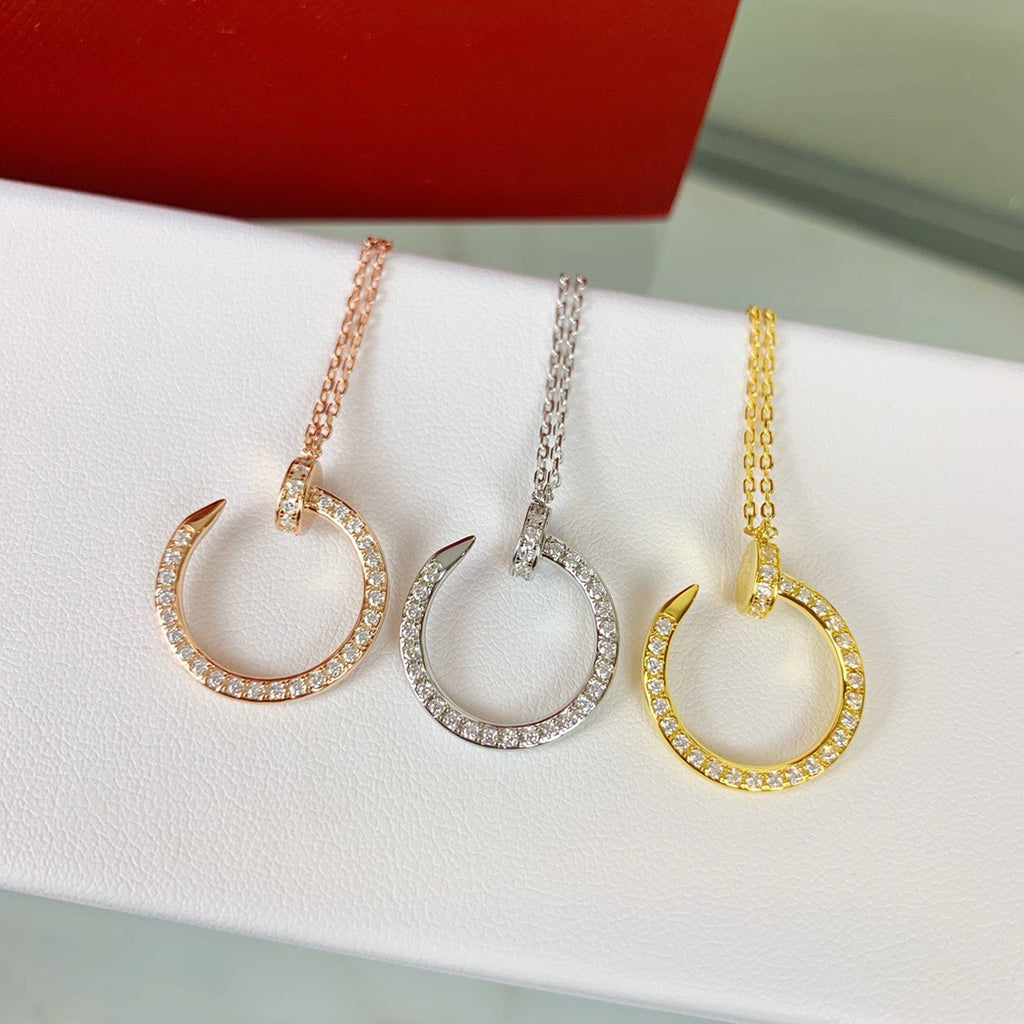 [LUCKY LOVE]JUSTE NECKLACE FULL DIAMOND