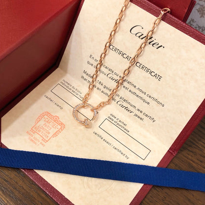 [LUCKY LOVE]JUSTE NECKLACE FULL DIAMONDS