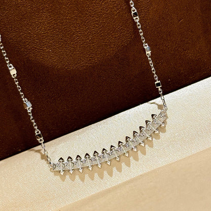 [LUCKY LOVE]CLASH  SMALL FULL DIAMOND NECKLACE