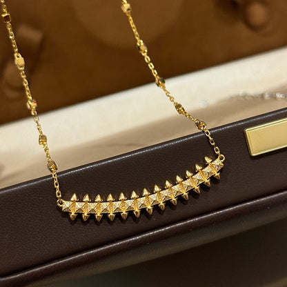 [LUCKY LOVE]CLASH  SMALL FULL DIAMOND NECKLACE