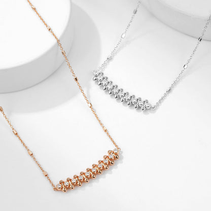 [LUCKY LOVE]CLASH  MEDIUM DIAMOND NECKLACE
