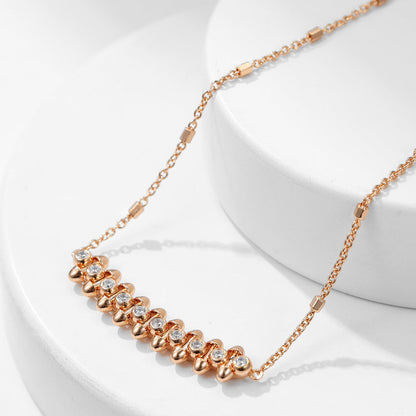 [LUCKY LOVE]CLASH  MEDIUM DIAMOND NECKLACE