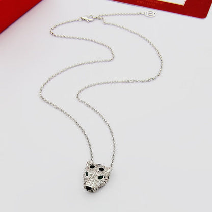 [LUCKY LOVE]PANTHERE FULL DIAMOND NECKLACE