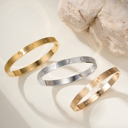 [LUCKY LOVE]LOVE BRACELET 6.1MM BRUSHED