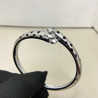 [LUCKY LOVE]PANTHERE DOUBLE HEADED OPEN BRACELET