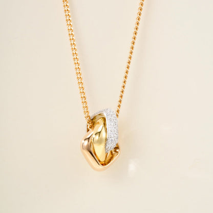 [LUCKY LOVE]TRINITY CUSHION NECKLACE COLLECTION