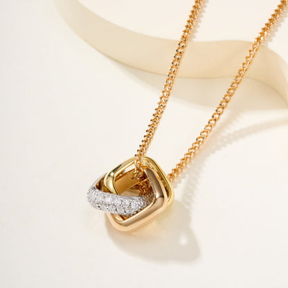 [LUCKY LOVE]TRINITY CUSHION NECKLACE COLLECTION