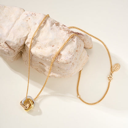 [LUCKY LOVE]TRINITY CUSHION NECKLACE COLLECTION