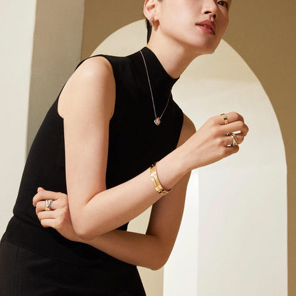[LUCKY LOVE]TRINITY CUSHION NECKLACE COLLECTION