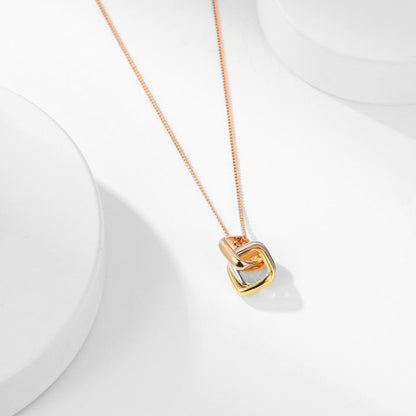 [LUCKY LOVE]TRINITY CUSHION NECKLACE COLLECTION