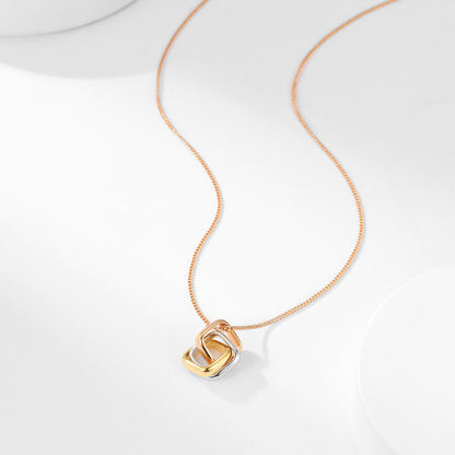 [LUCKY LOVE]TRINITY CUSHION NECKLACE COLLECTION