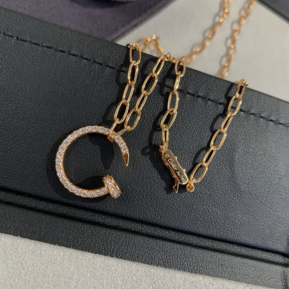 [LUCKY LOVE]JUSTE NECKLACE FULL DIAMONDS