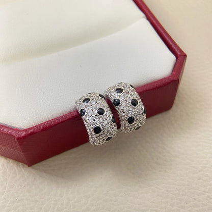 [LUCKY LOVE]PANTHERE MINI FULL DIAMOND EARRINGS