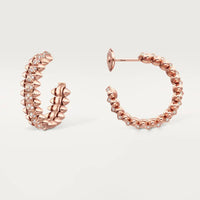 [LUCKY LOVE]CLASH 6.4MM FULL DIAMOND SMALL EARRINGS