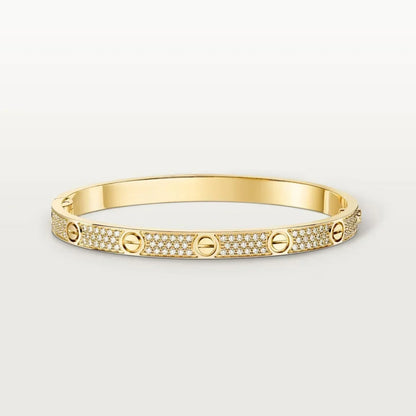 [LoveLucky] LOVE  Classic & Diamond-Paved Bracelet Stack Set
