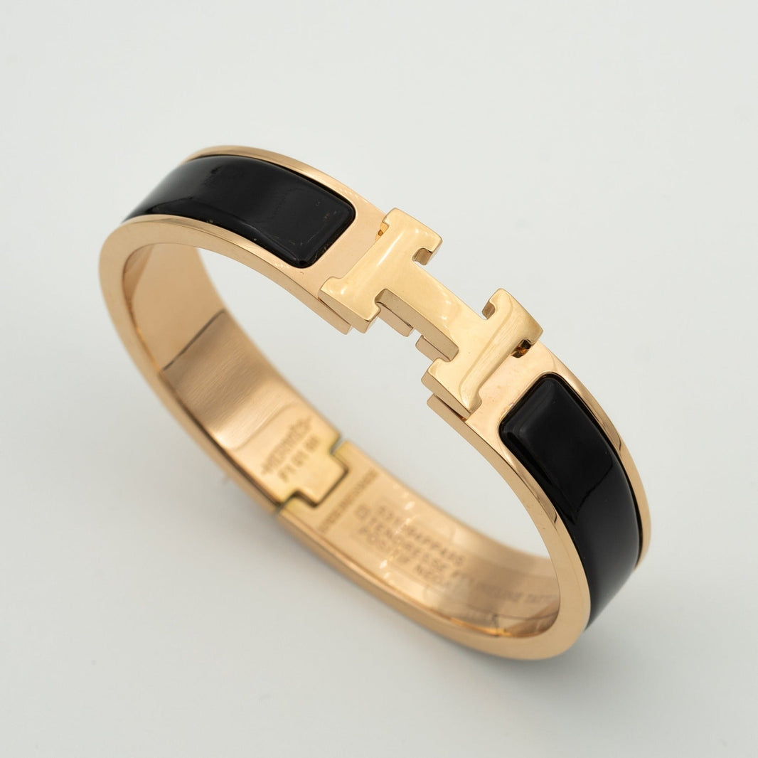 [LUCKY LOVE]H BLACK BRACELET