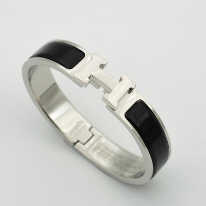 [LUCKY LOVE]H BLACK BRACELET