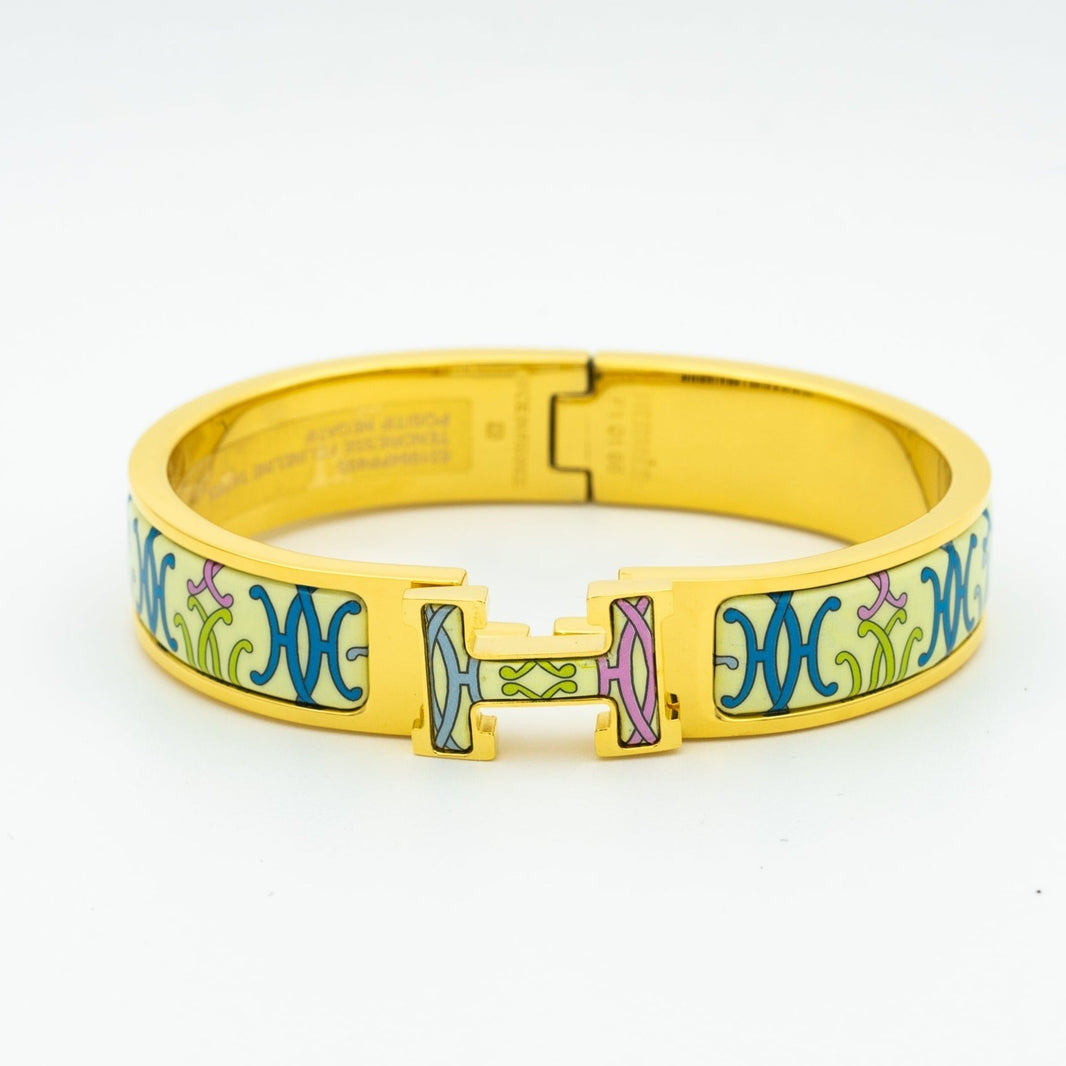 [LUCKY LOVE]H BRACELET BEIGE MULTICOLOR