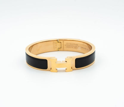 [LUCKY LOVE]H BLACK BRACELET