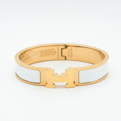 [LUCKY LOVE]H WHITE BRACELET
