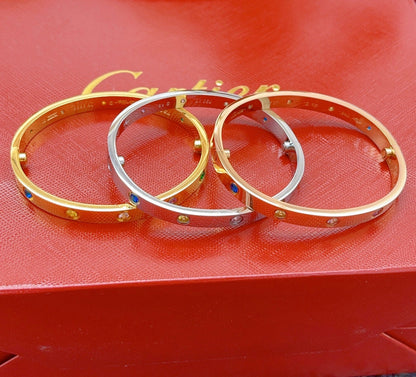 [LUCKY LOVE]2026 RAINBOW LOVE BRACELET 6.1MM  10 DIAMONDS