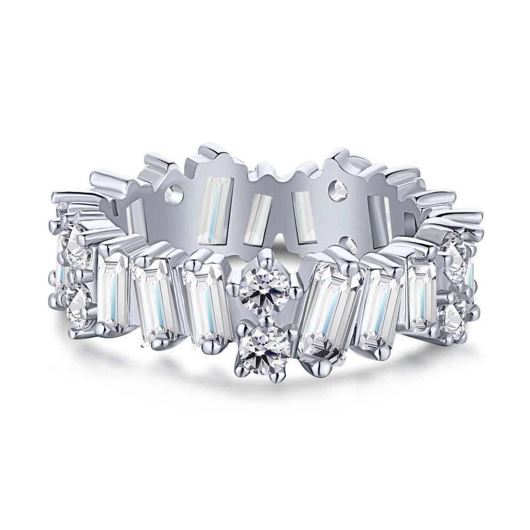 [LUCKY LOVE]Delicate Multi Shape Tennis Ring