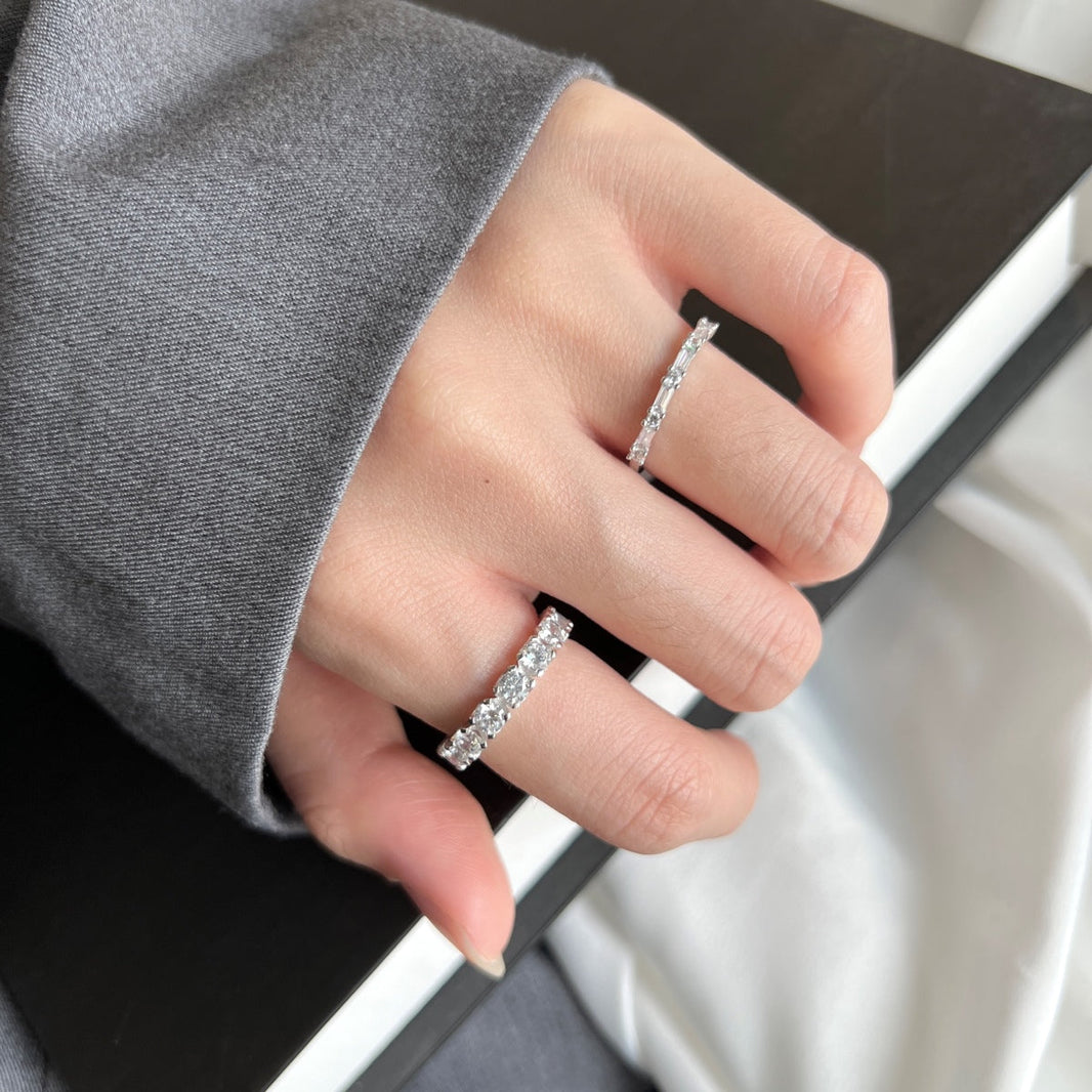 [LUCKY LOVE]Eternity Round Cut Tennis Ring