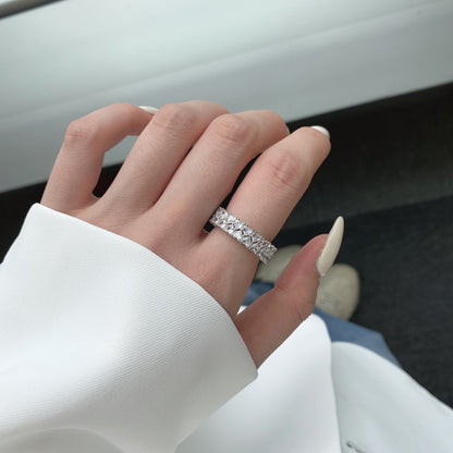 [LUCKY LOVE]Sparkling Full Heart Ring