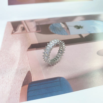 [LUCKY LOVE]Unique Colorful Radiant Cut RIng