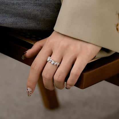 [LUCKY LOVE]Delicate Multi Cut Ring