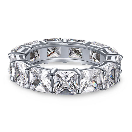 [LUCKY LOVE]Elegant Princess Cut Tennis Ring