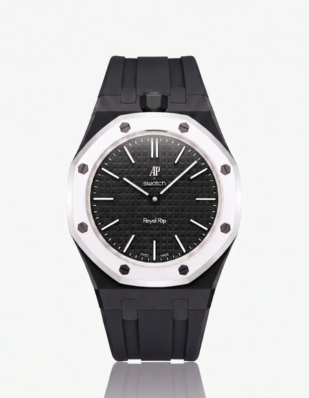 Silicone Strap & Case Royal Pop Ocho Negro(Customize  Colors)