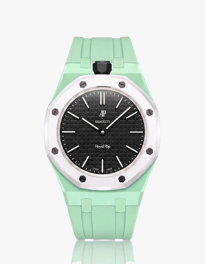 Silicone Strap & Case Royal Pop Ocho Negro(Customize  Colors)