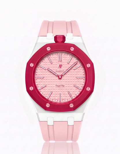 Silicone Strap &  Case  Royal Pop Otto Rosso(Customize  Colors)