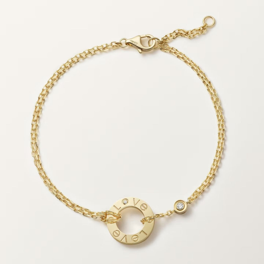 [LUCKY LOVE]LOVE BRACELET 2 DIAMOND