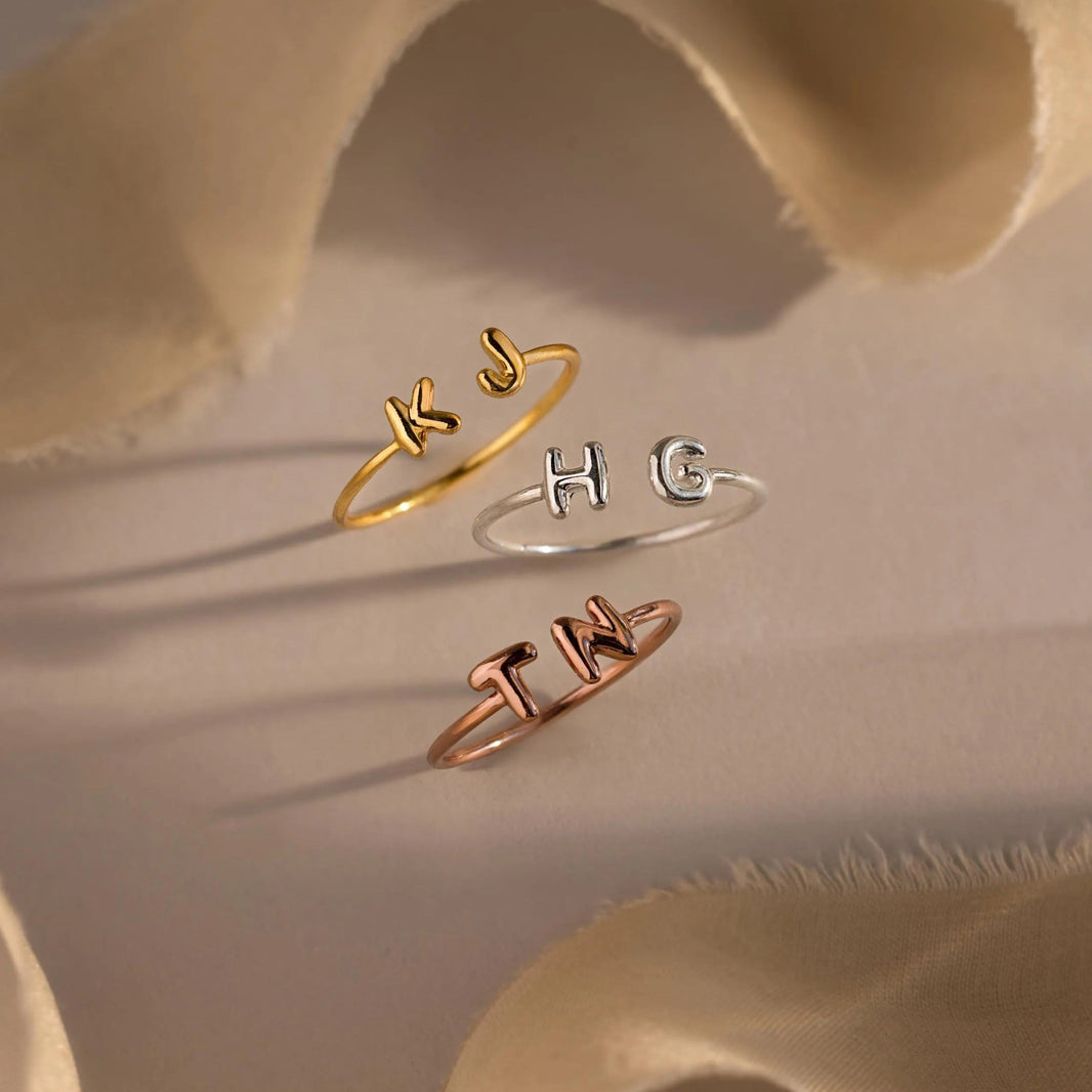 Duo Bubble Initial Ring
