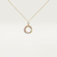 [LUCKY LOVE]TRINITY  NECKLACE 1 DIAMOND