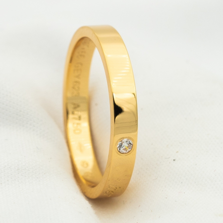 [LUCKY LOVE]LOVE RING 4MM 1 DIAMOND
