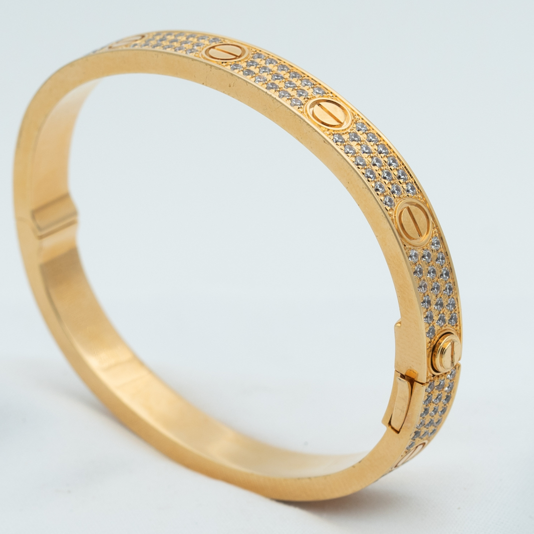 [LUCKY LOVE]LOVE BRACELET 6.1MM DIAMOND-PAVED