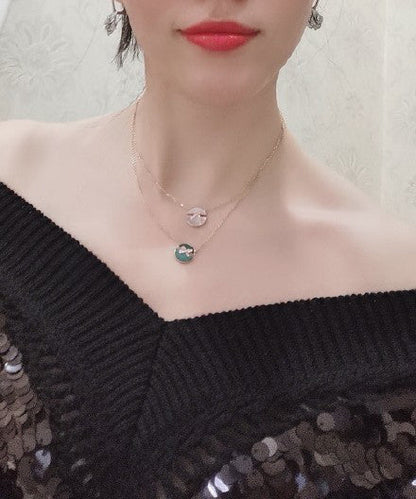 [LUCKY LOVE]JEUX DE ROSE GOLD DIAMOND NECKLACE