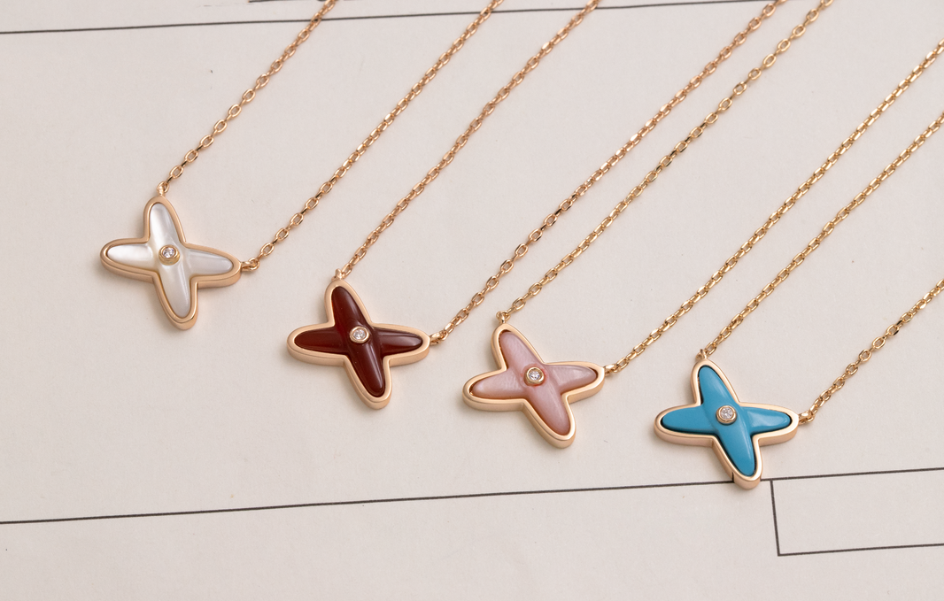 [LUCKY LOVE]JEUX DE NECKLACE 1 DIAMOND