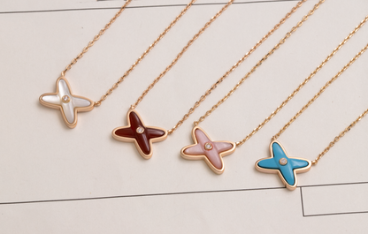 [LUCKY LOVE]JEUX DE NECKLACE 1 DIAMOND