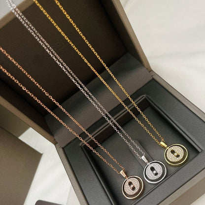[LUCKY LOVE]LUCKY MOVER PM PAVED NECKLACE