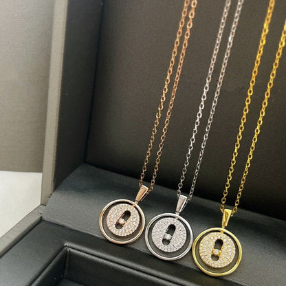 [LUCKY LOVE]LUCKY MOVER PM PAVED NECKLACE