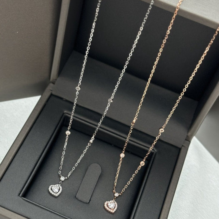 [LUCKY LOVE]JOY HEART DIAMOND NECKLACE