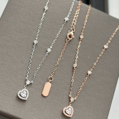 [LUCKY LOVE]JOY HEART DIAMOND NECKLACE