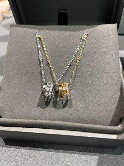 [LUCKY LOVE]CHAIN MOVE ROMANE PEDAND NECKLACE
